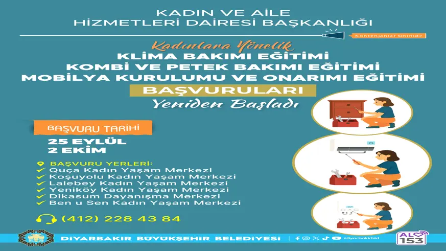 ONARIM KURSLARI AÇILIYOR