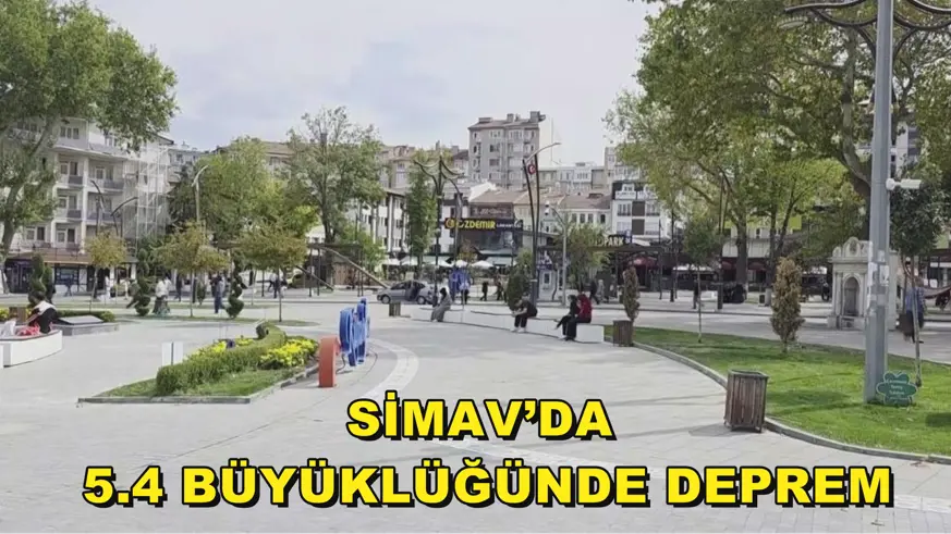 Simav’da 5.4 büyüklüğünde deprem