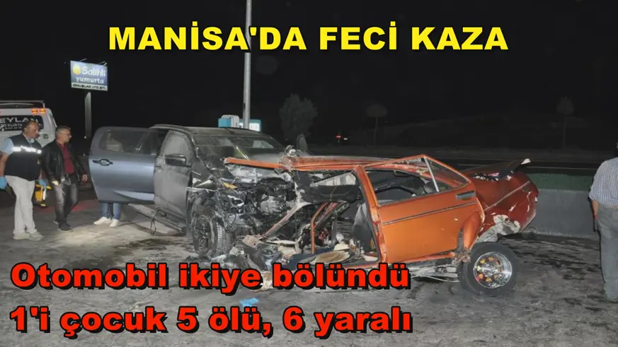 Manisa'da feci kaza