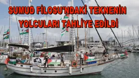 Sumud Filosu'ndaki teknenin yolcuları tahliye edildi