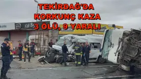 Tekirdağ'da korkunç kaza