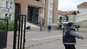 Yangın ziline basınca okulda izdiham çıktı