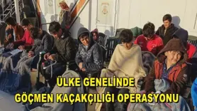 Ülke genelinde göçmen kaçakçılığı operasyonu