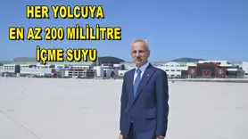 Her yolcuya en az 200 mililitre içme suyu
