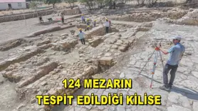 124 mezarın tespit edildiği kilise