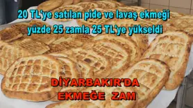 Diyarbakır'da  ekmeğe  zam