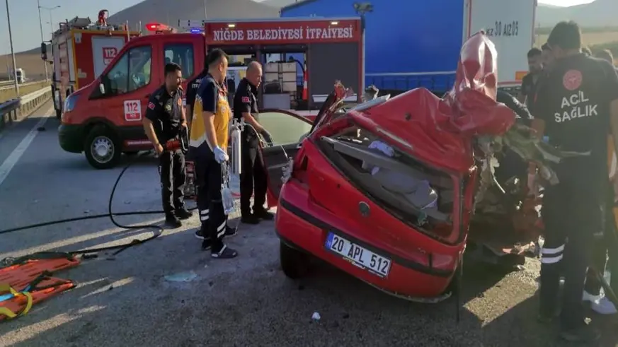 Niğde-Pozantı Otoyolu'nda feci kaza