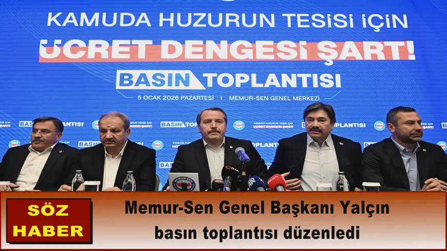 Memur-Sen Genel Başkanı Yalçın basın toplantısı düzenledi