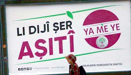 HDP’nin pankartı mahkeme kararıyla kaldırıldı