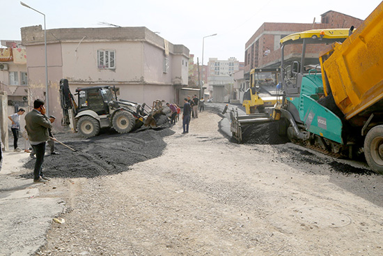 Silopi'de asfalt çalışması