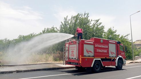 Hevsel yanmaktan kurtarıldı