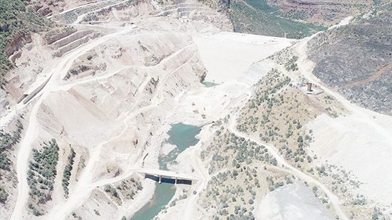 Silvan Barajı'nda fiziki gerçekleşme yüzde 60'a ulaştı