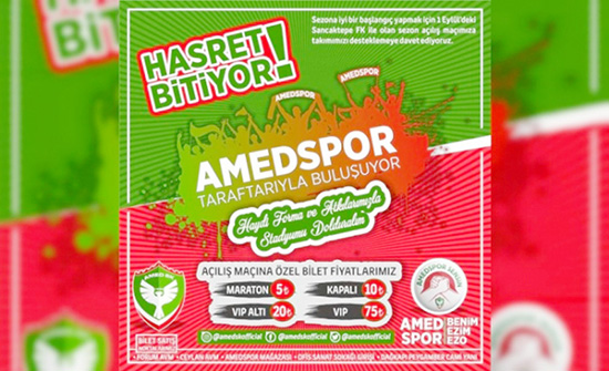 Amedspor'dan destek çağrısı