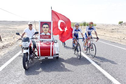 Pedallar şehit polis memuru Ali Öztürk için çevrildi