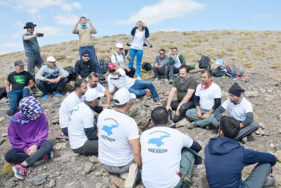 Nemrut Dağı zirvesinde kız isteme ve nişan töreni