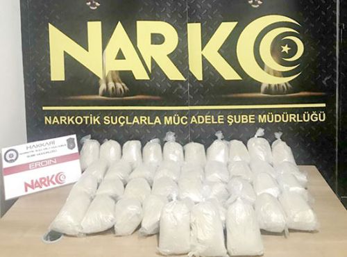 Hakkari'de uyuşturucu operasyonu