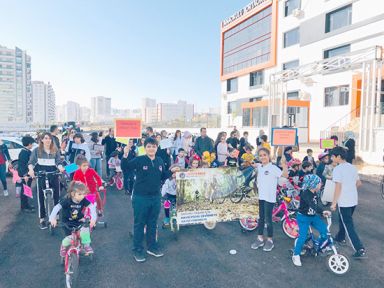 Anaokulu öğrencileri sağlıklı yaşam içi pedal çevirdi 