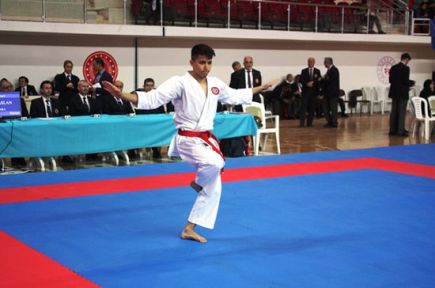 Türkiye Karate Şampiyonası'nda altın madalya ev sahibinin