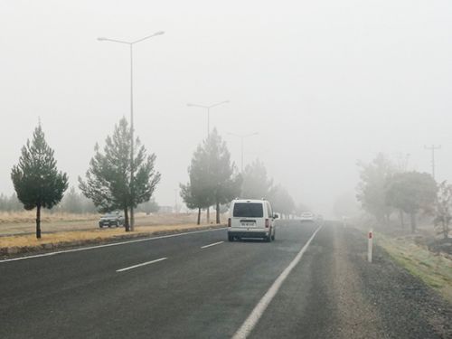 Diyarbakır güne sisle uyandı 