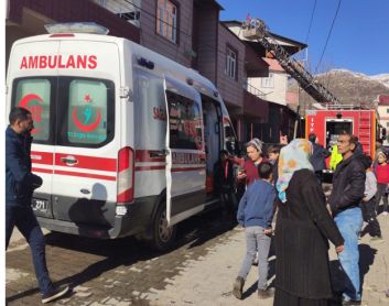 Lice'de korkutan yangın: 2 yaralı 