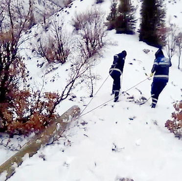 Dicle Elektrik ekipleri kış mesaisinde 