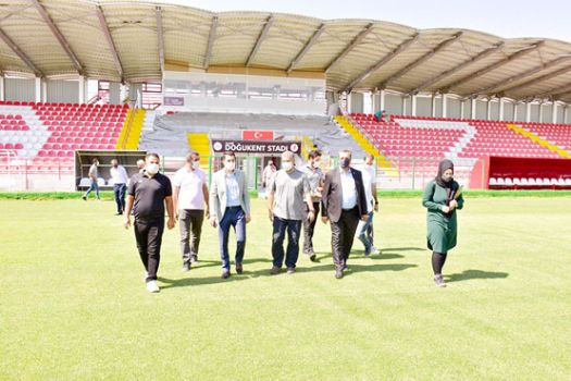 Elazığ Doğukent Stadı denetlendi 