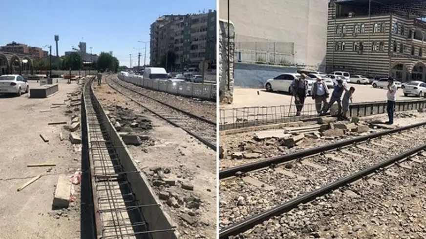 Tren raylarına güvenlik duvarı