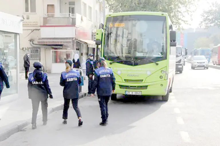 Kadın zabıtaların Virüs denetimleri