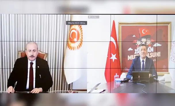 TBMM Başkanı Şentop ve Bakan Selçuk, 81 ilden çocuklarla görüştü