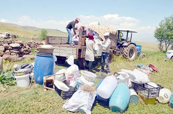 Yayla yolculuğu başladı