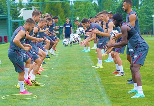 Trabzonspor, Molde FK maçı hazırlıklarını sürdürdü