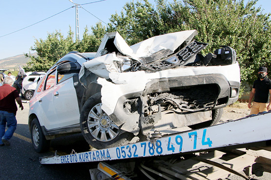 Elazığ’da zincirleme trafik kazası