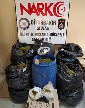 Silvan'da uyuşturucu operasyonu: 2 gözaltı