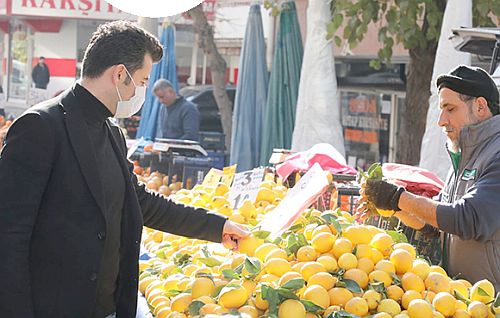 Başkan Beşikci, semt pazarı esnafını dinledi