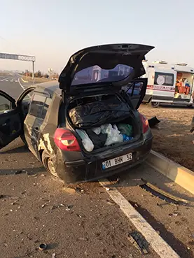 Diyarbakır’da arkadan çarpan otomobil savruldu: 4 yaralı