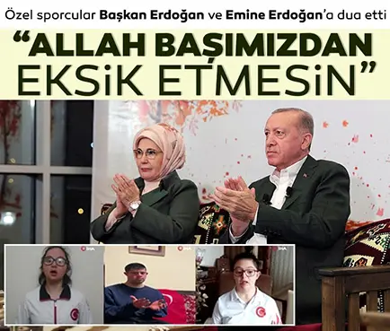 Erdoğan teşekkürü 