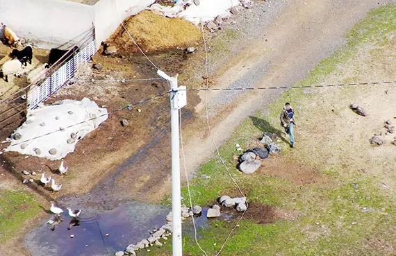 Kaçak elektriği drone yakaladı