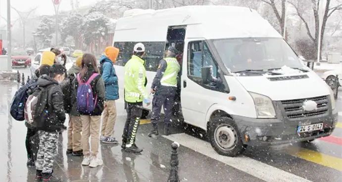 Servis araçlarına denetim