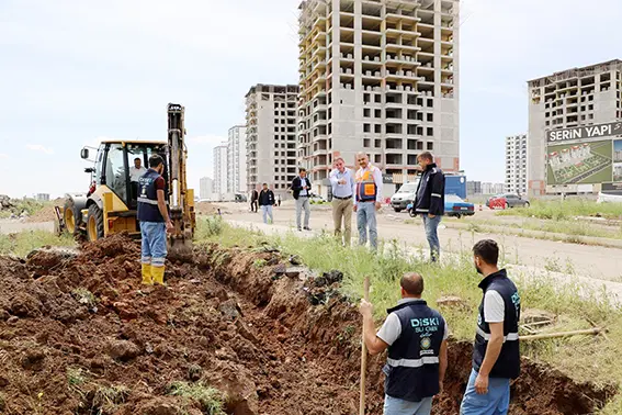 DİSKİ’den yeni imar alanlarına içme suyu hattı