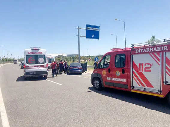 Diyarbakır’da trafik kazası: 2 yaralı