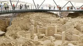 Göbeklitepe'de öğütme taşları bulundu