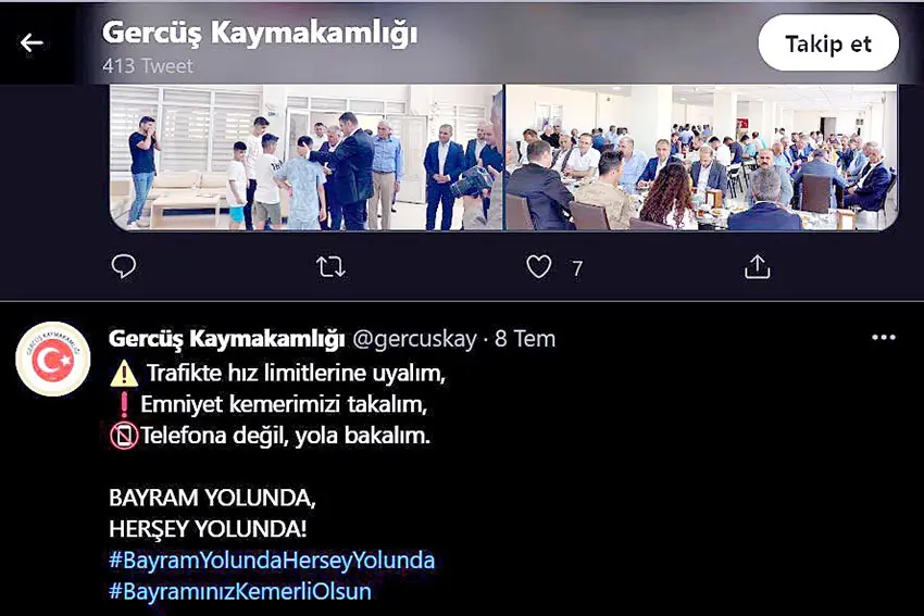 Trafik canavarı kaymakam çıktı