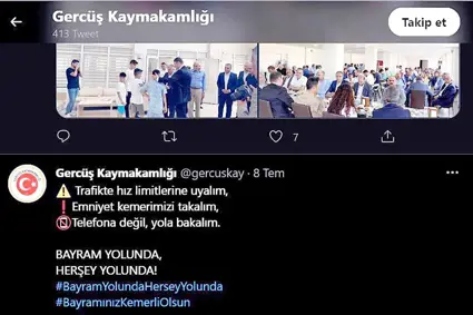 Trafik canavarı kaymakam çıktı