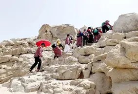 Hacı adayları Cebel-i Rahme'yi ziyaret etti