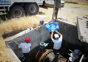 İsale hattında bakım onarım!