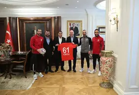 Diyarbekirspor ve Tuzlaspor'dan İçişleri Bakanı Soylu'ya ziyaret