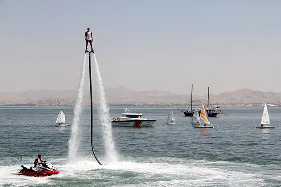 Flyboard gösterisi nefes kesti