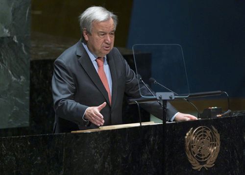 Guterres'ten, Ukrayna'dan ayrılan tahıl yüklü gemi için Türkiye'ye övgü