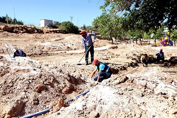 Kocaköy Millet Bahçesi’nde çalışmalar sürüyor