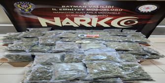 Batman'da 62 kilo 726 gram skunk ele geçirildi